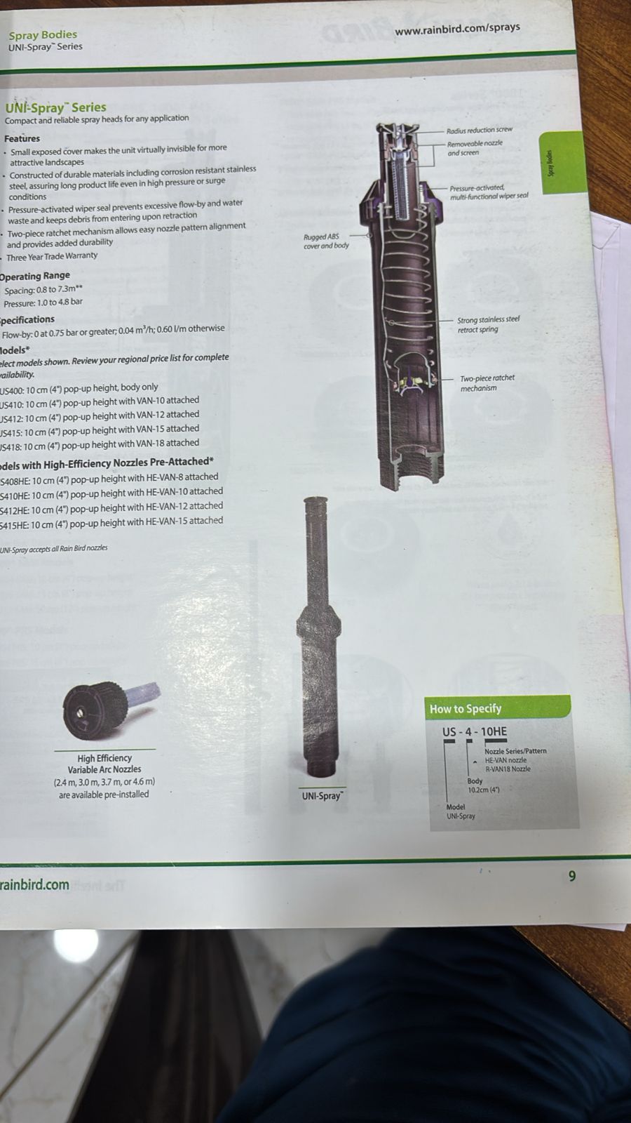 POP UP sprinkler