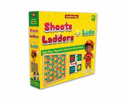 Soulful Play Magnetic Board Game | Shoots & Ladders + Ludo | Double-Sided Travel Board Game for Kids & Family | Magnetic Pawns | Ages 4+