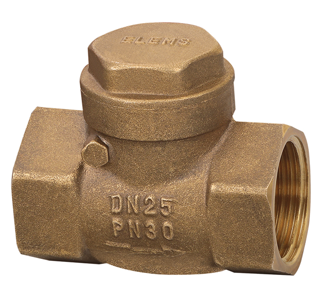 ELEMS Forged Brass Swing Check Valve Screwed