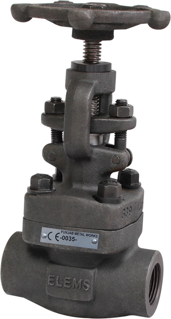ELEMS Forged Steel Gate Valve Cl-800 Screwed / Socked Weld Ends