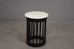 Marble top side table