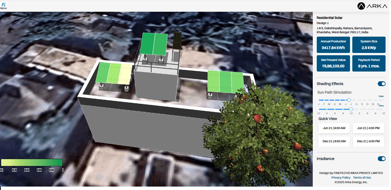 Rooftop Solar Plant Design