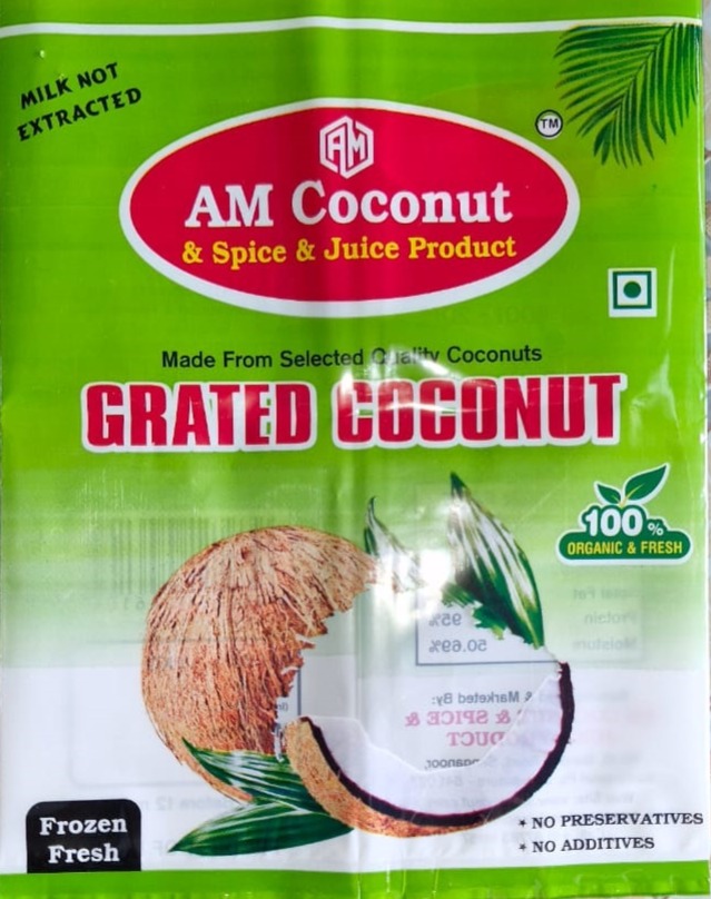 AM Frozen Grated coconut Premium Quality 