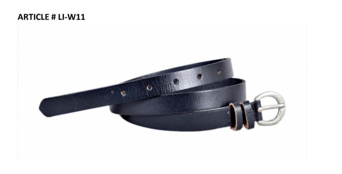 Black Classic Leather Belt