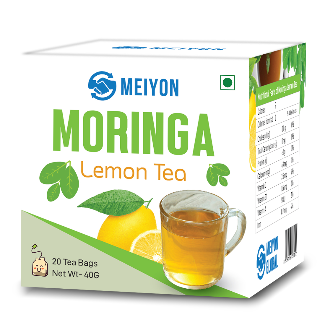 Moringa Lemon Tea -Rich in Antioxidants, Boost Immunity ,Enhance Digestion, Reduce Inflamation, Weight loss.