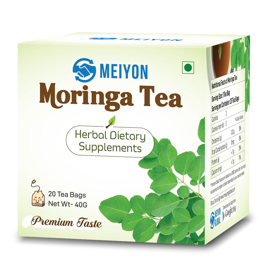 Moringa Tea -Boost Immunity, Weight loss, Blood Sugar & Blood Pressure Control.