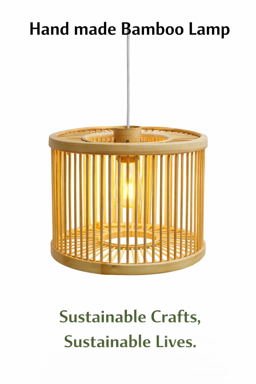 Round stick lamp shade