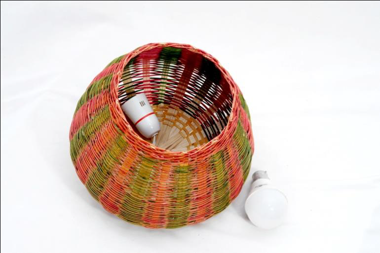 Hanging Lampshade with wire and holder