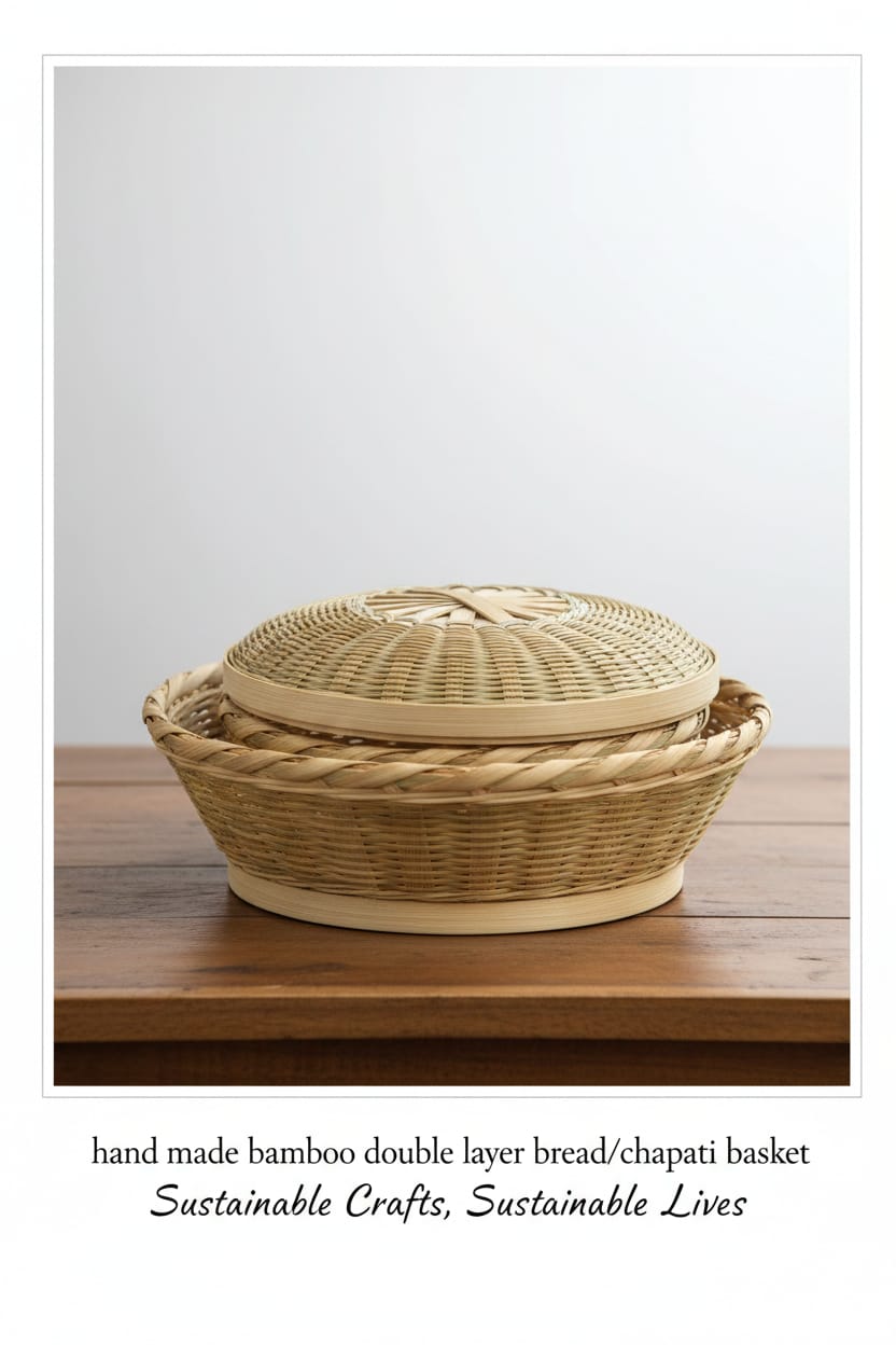 DOUBLE LAYER BREAD/ROTI/CHAPATI BASKET