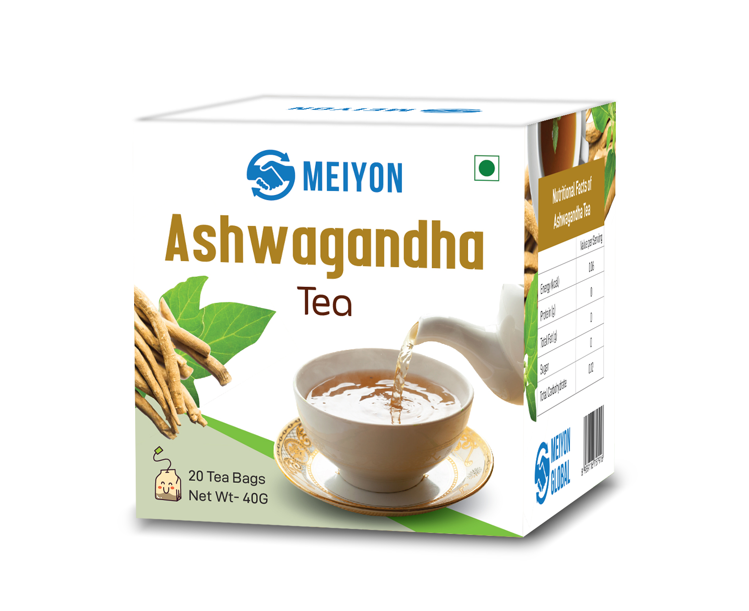 Ashwagandha Tea -Reduce Stress , Promote Sleep Improves Memory, Boost Immunity, Regulate Blood Sugar levels