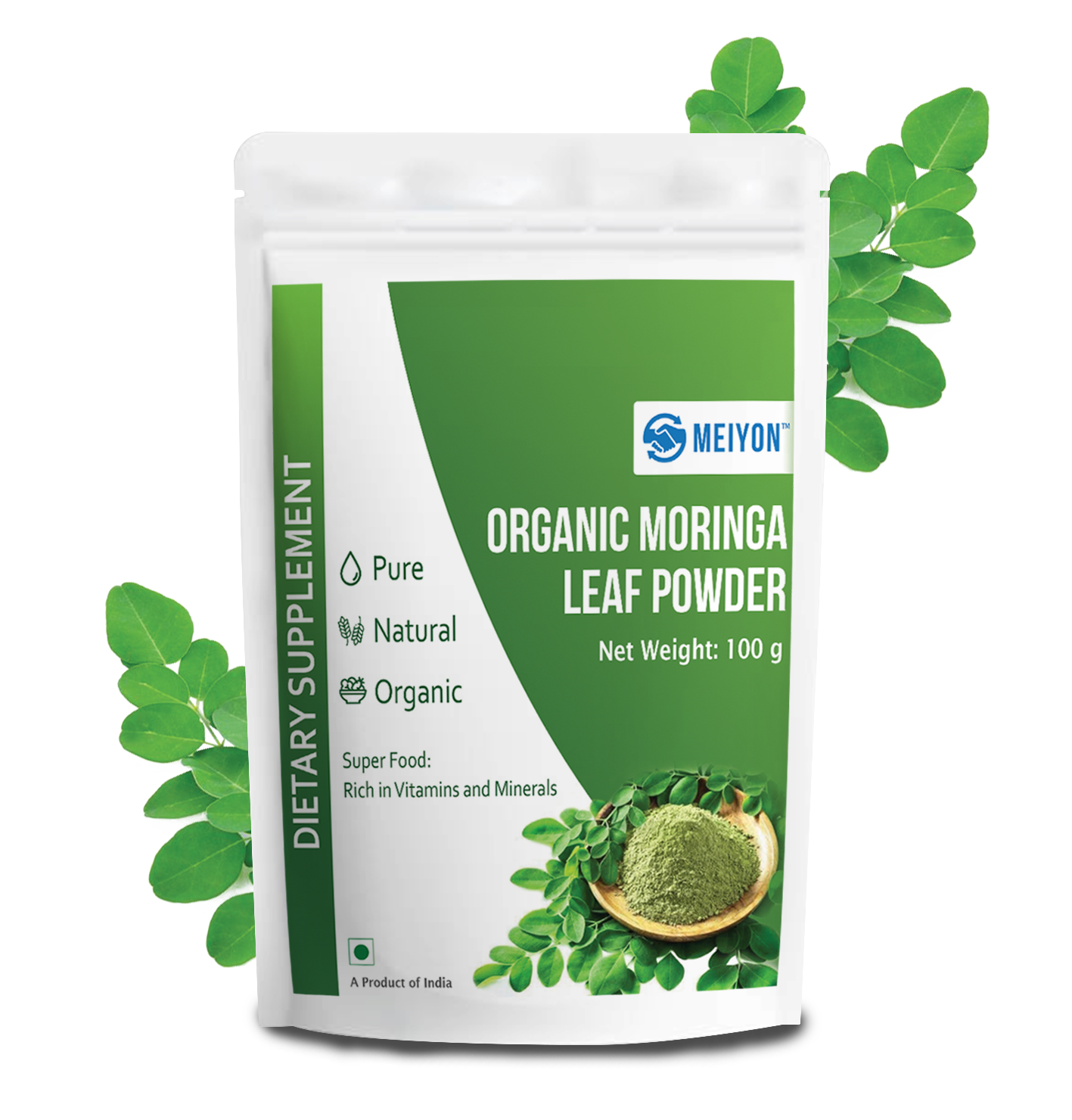 Moringa Powder (100g) – Rich in Nutrients, vitamins, Minerals, Anti Oxidants. Boost Immunity, Reduces Blood sugar, Pressure & support weight loss