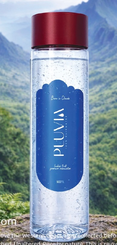 Water- PLUVIA-500 ML   Pure Rain Water