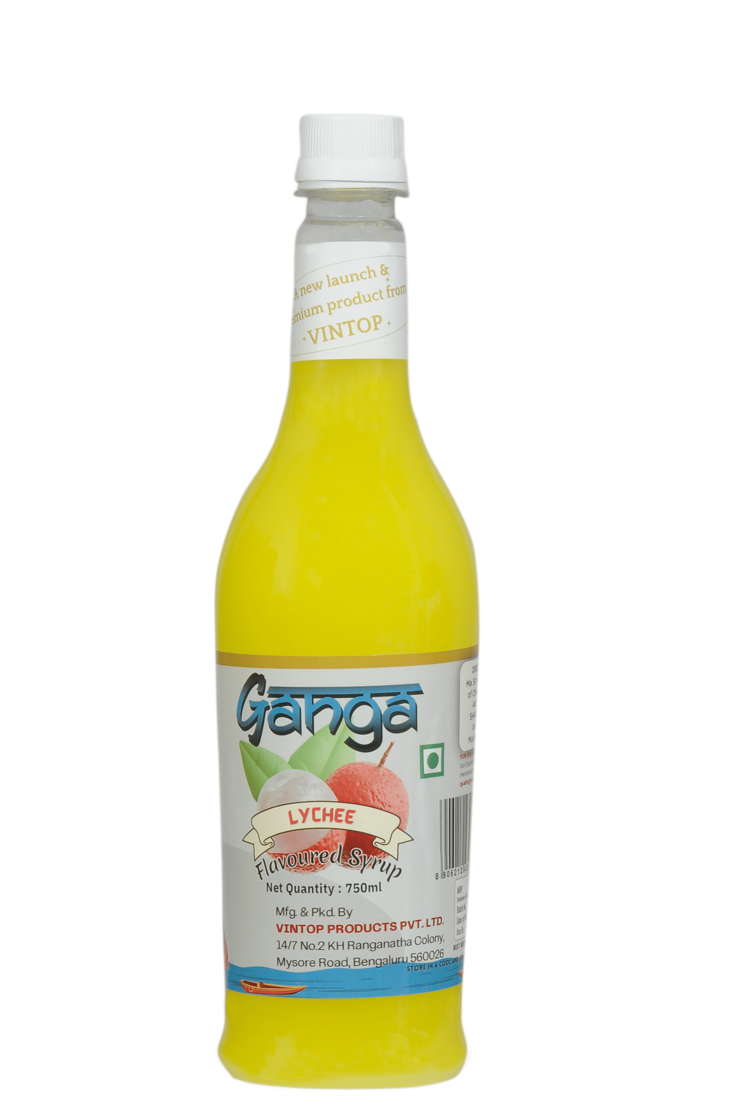 Ganga Lychee Flavoured Syrup 
