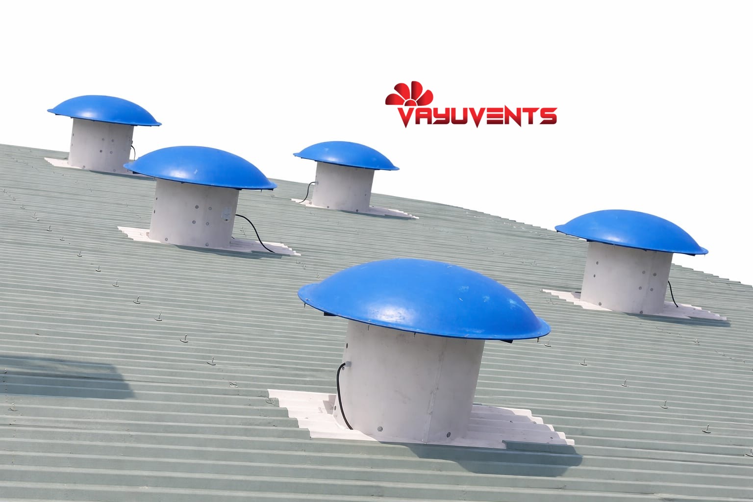 Motorized Roof Extractors / Motorized Industrial Ventilator System / Roof Air Ventilation Axial Fans