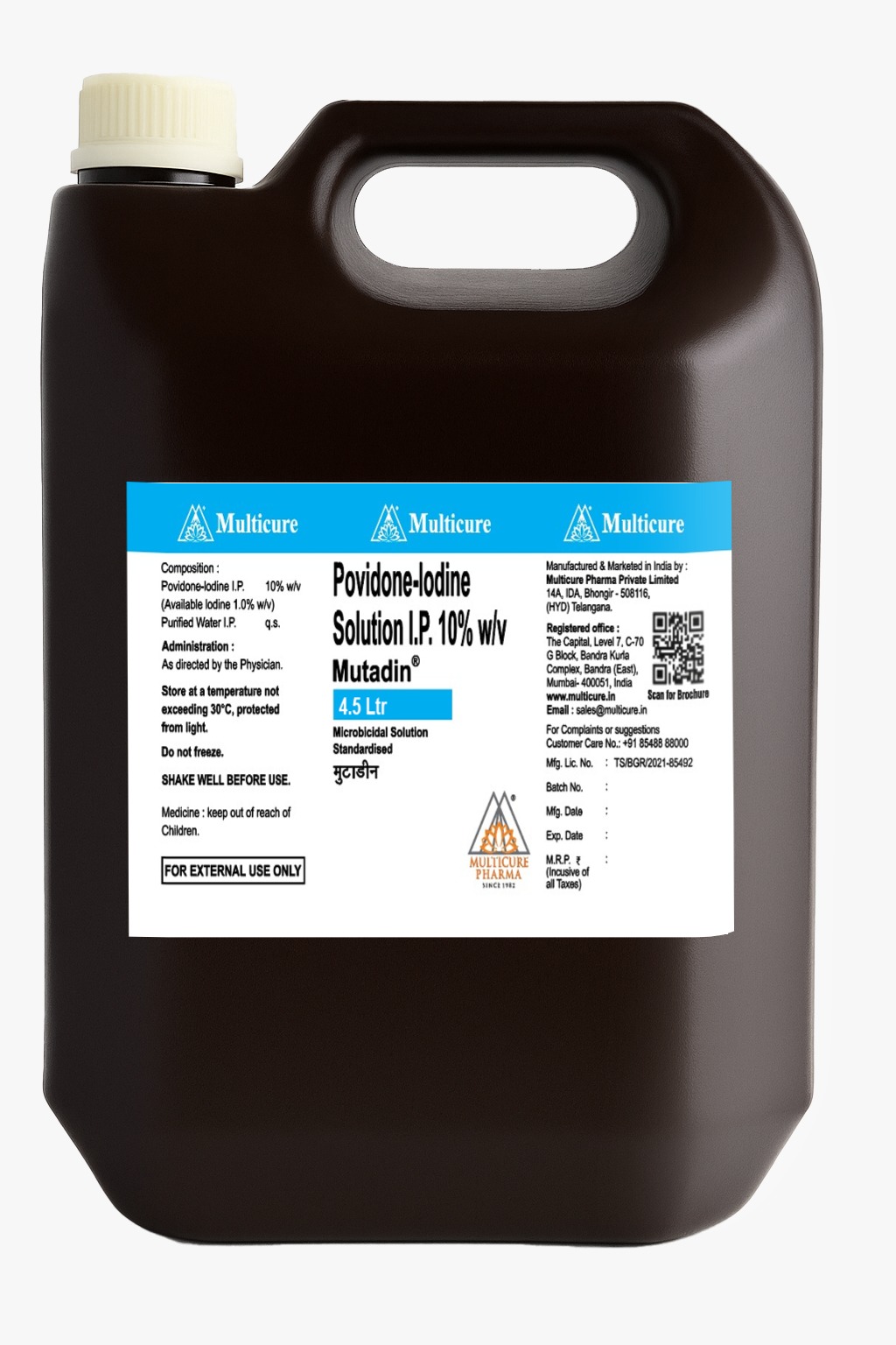 MUTADINE 10% I.P 4.5 LITRE