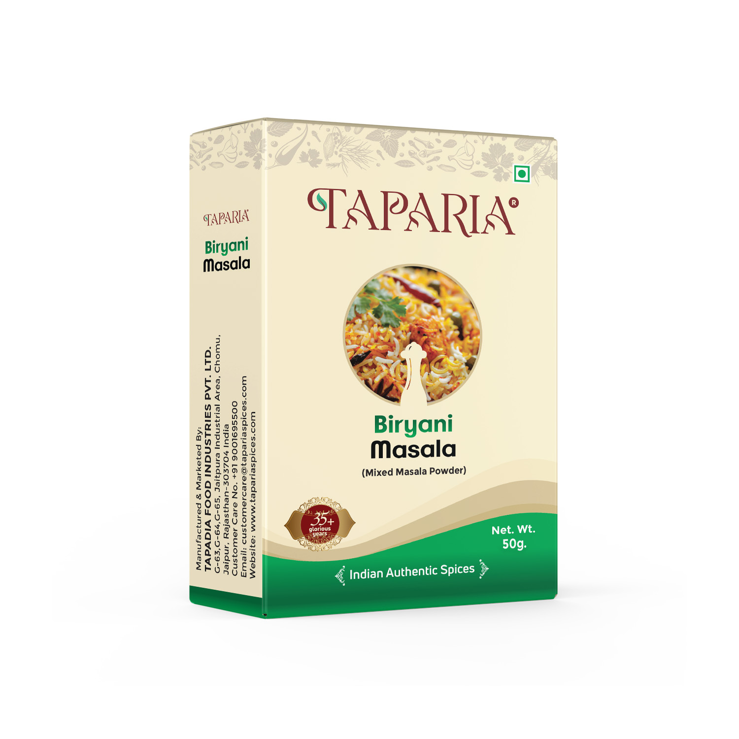 50g Taparia Biryani Masala