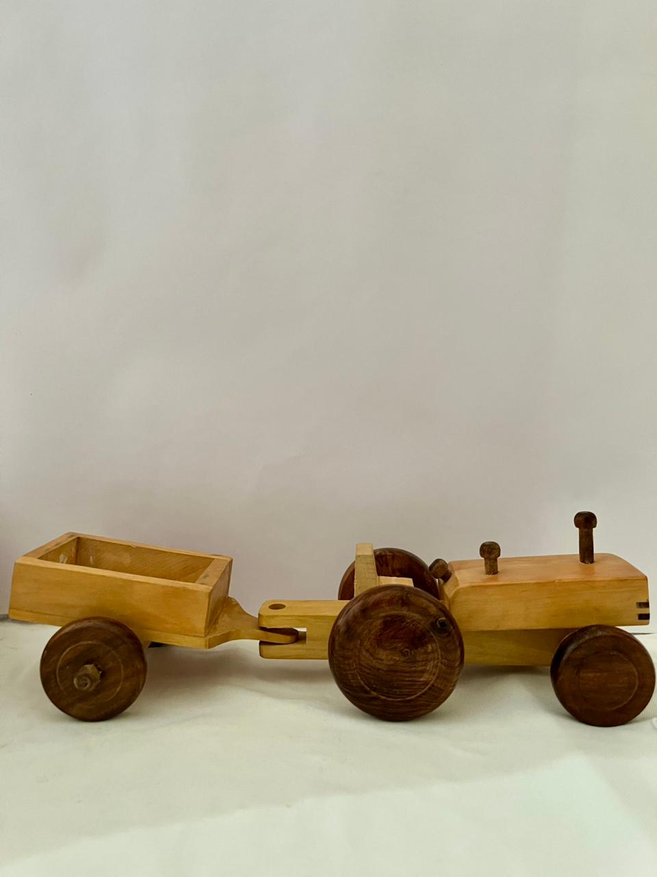 Tractor Trolley Toy (Wooden Handicraft)