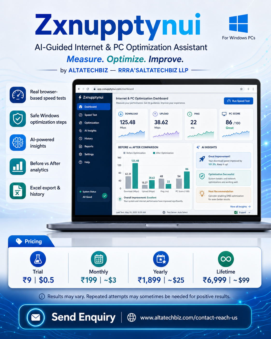 Zxnupptynui - Internet & PC Optimization Assistant