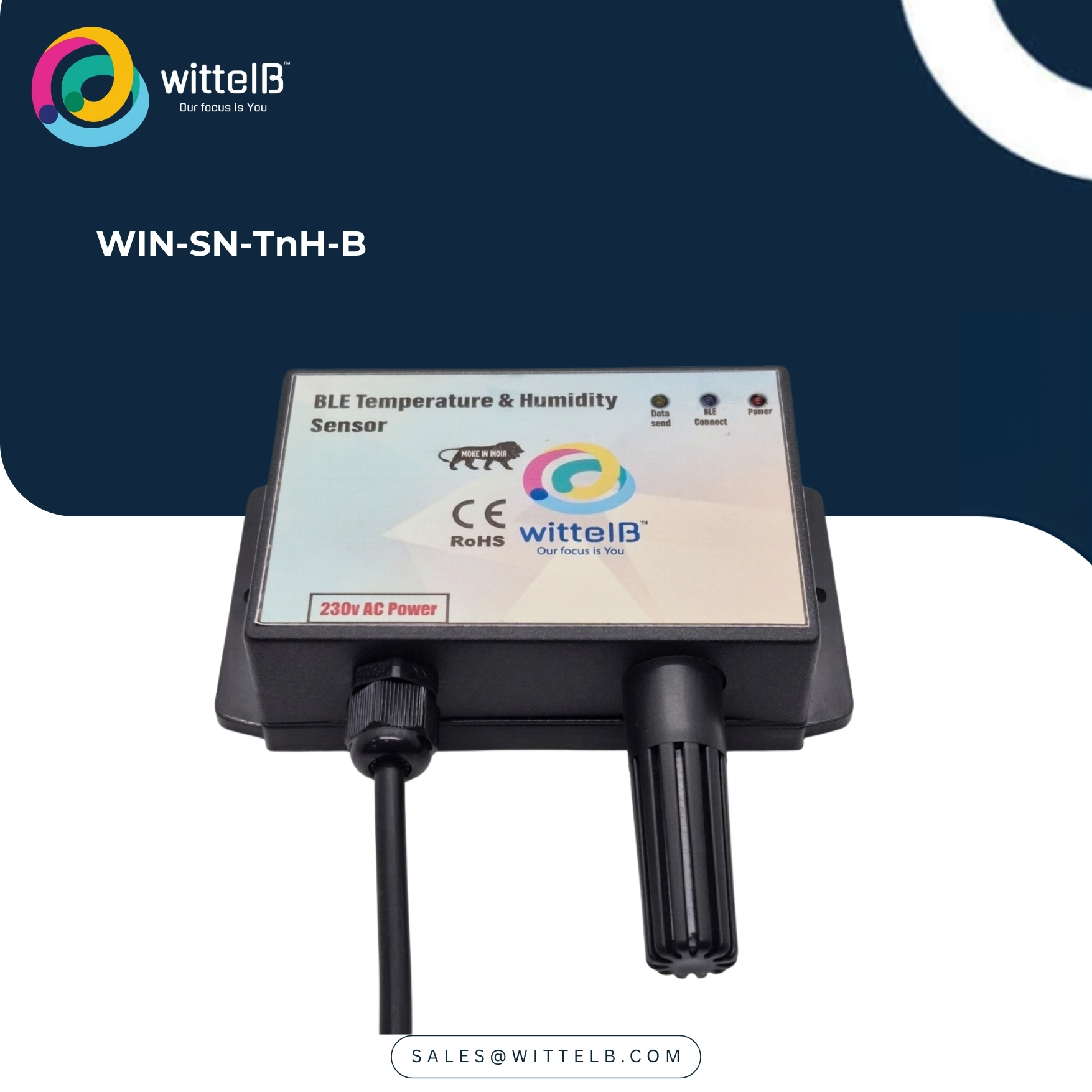 Bluetooth Based NTC Temperature Sensor WIN-SN-T-B