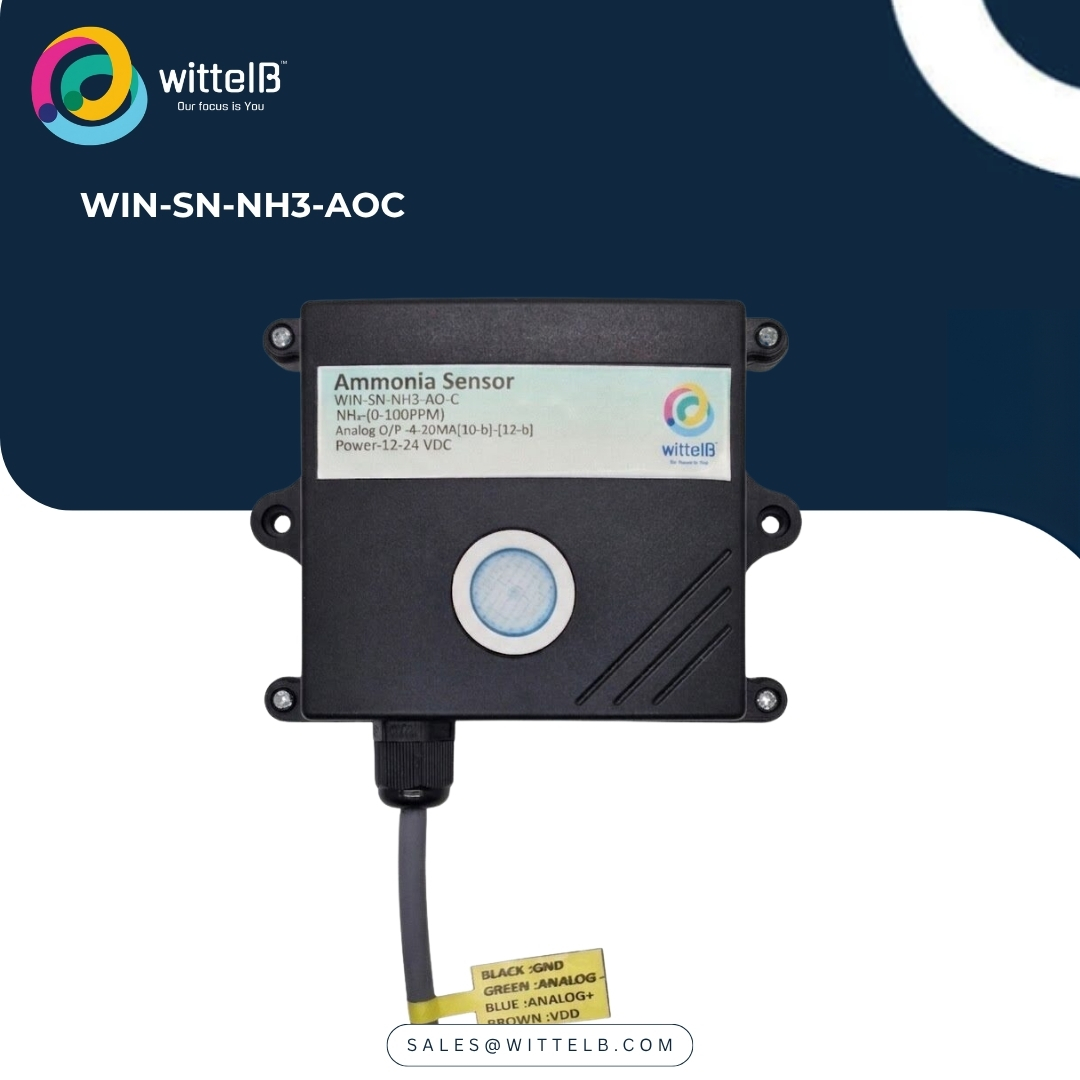 Electrochemical Ammonia Sensor w Analog Output Current WIN-SN-NH3-AOC