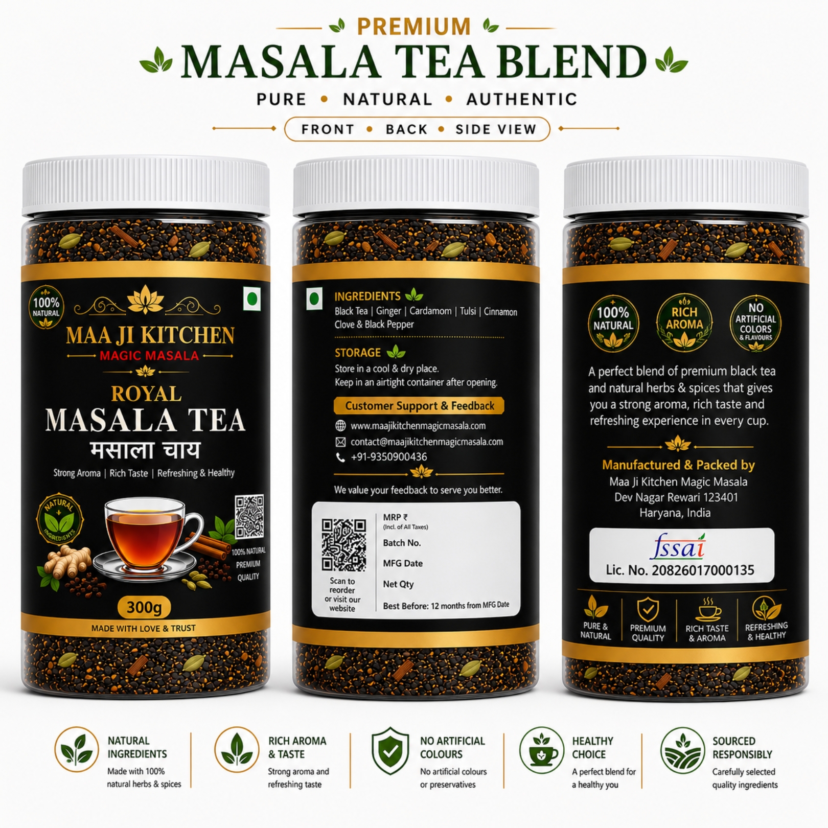 Maa Ji Kitchen Royal Masala Tea 300g