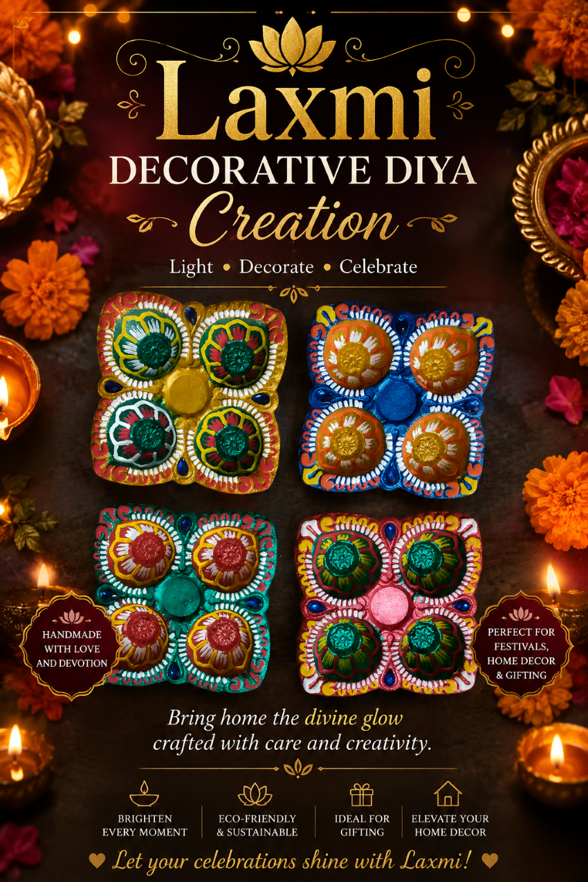 Decorative Diya/Terracotta