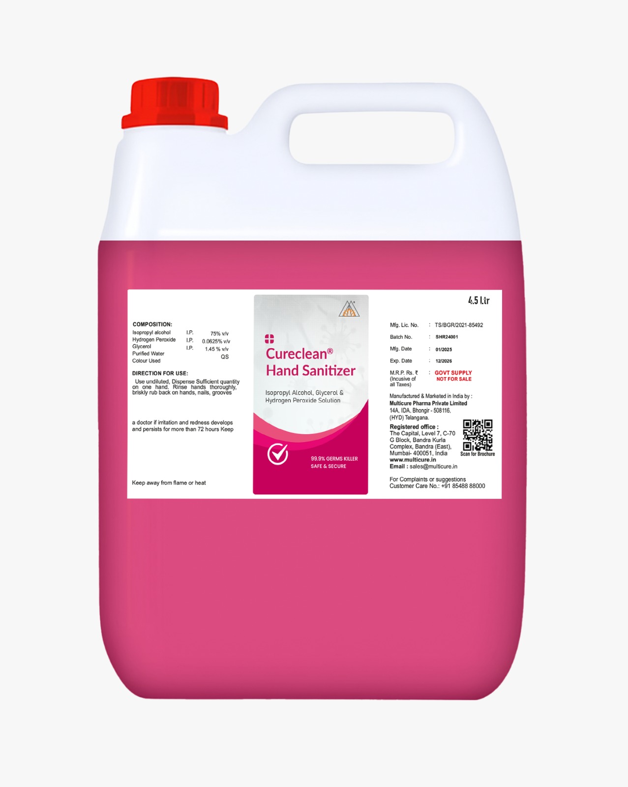 CURECLEAN HAND SANITIZER