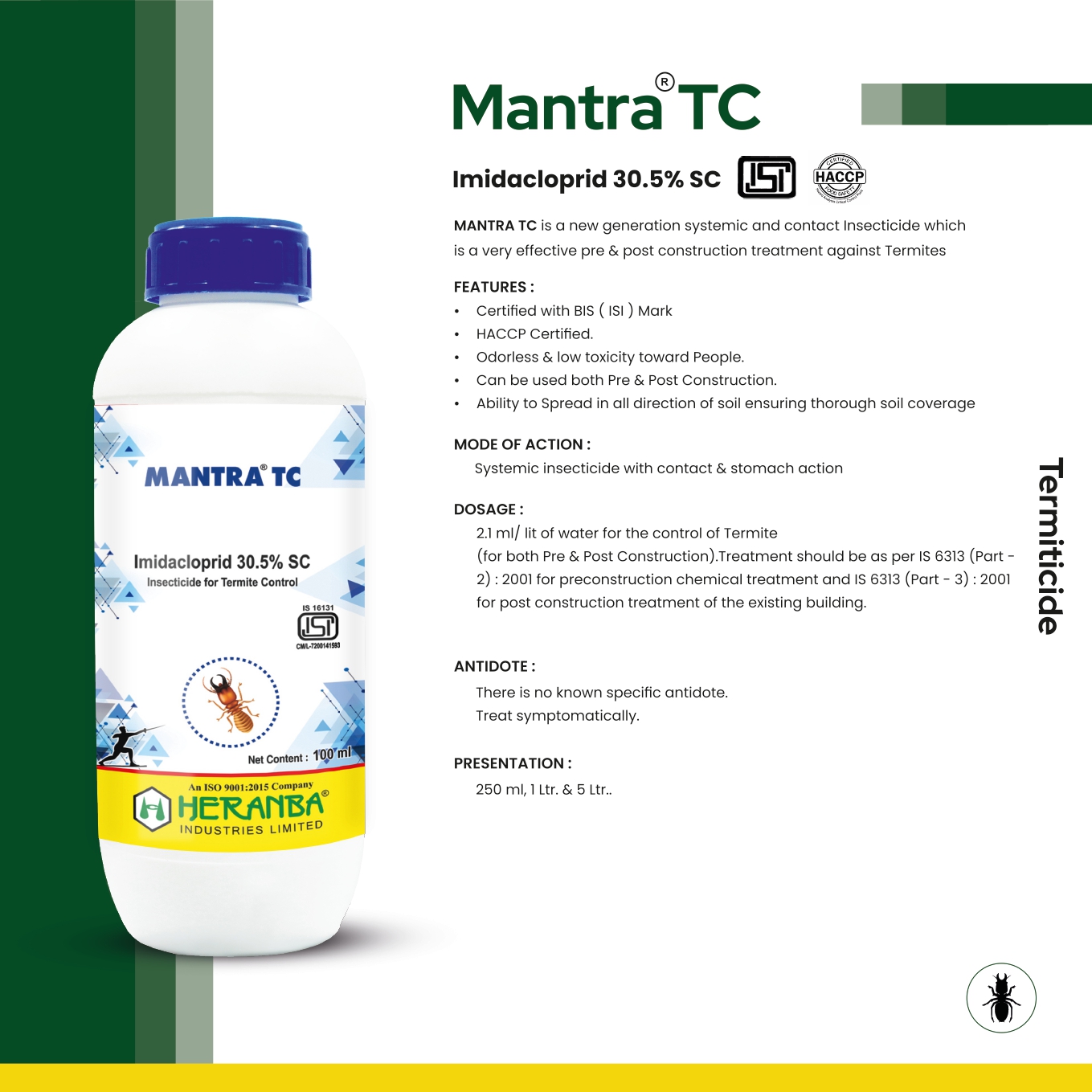 Imidacloprid 30•5%SC 