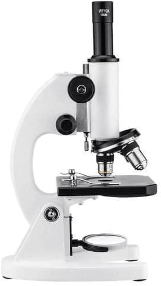 Student Monocular Compound Microscope with Light and 10X Wide Field Lens