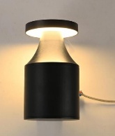 CYLINDRA-12W BOLLARD LIGHT BLACK BODY-200 mm