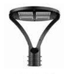 CROWN-40W ALUMINIUM POLE TOP LIGHT BLACK