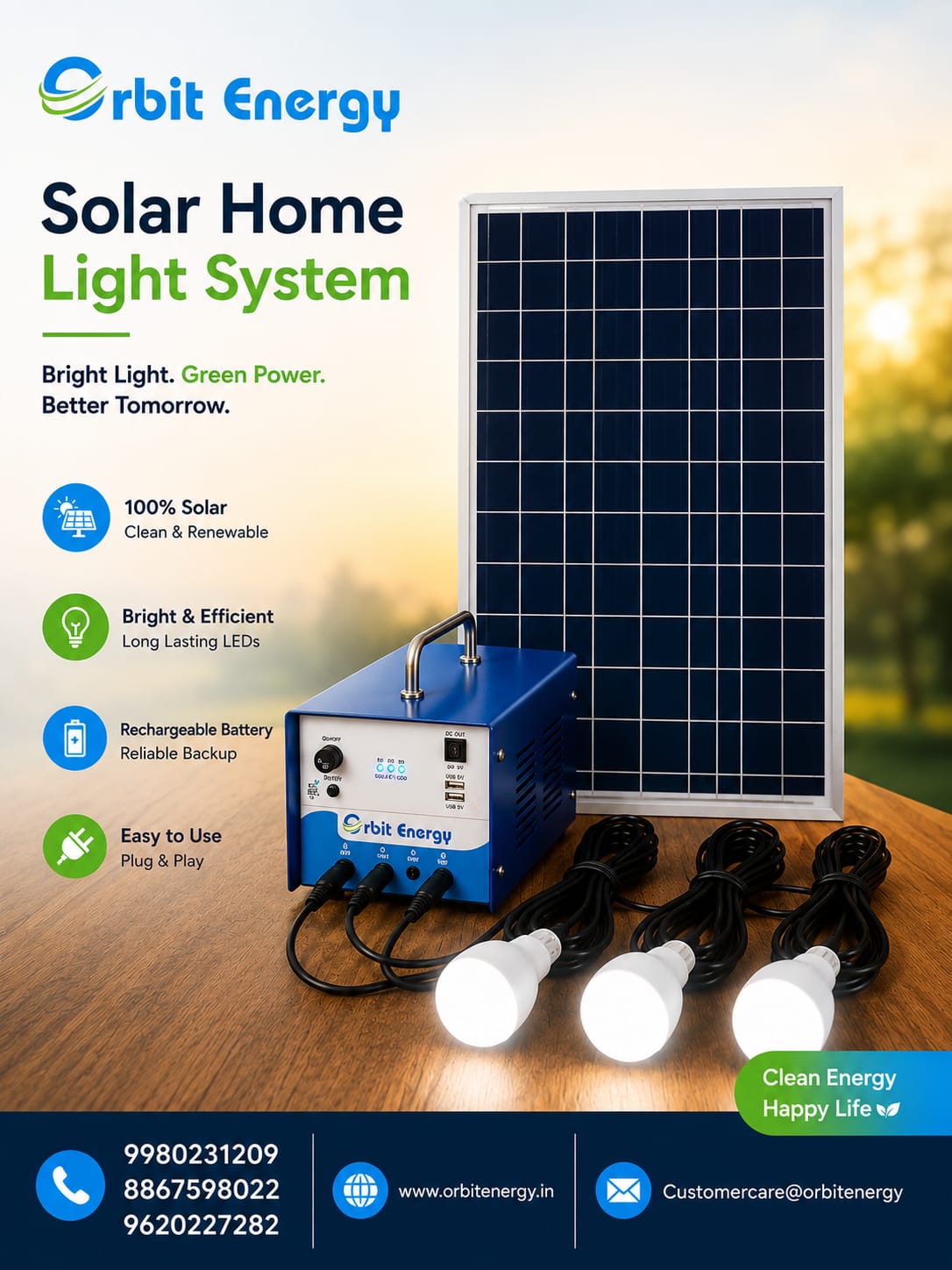 Solar Home Light Kit-3L
