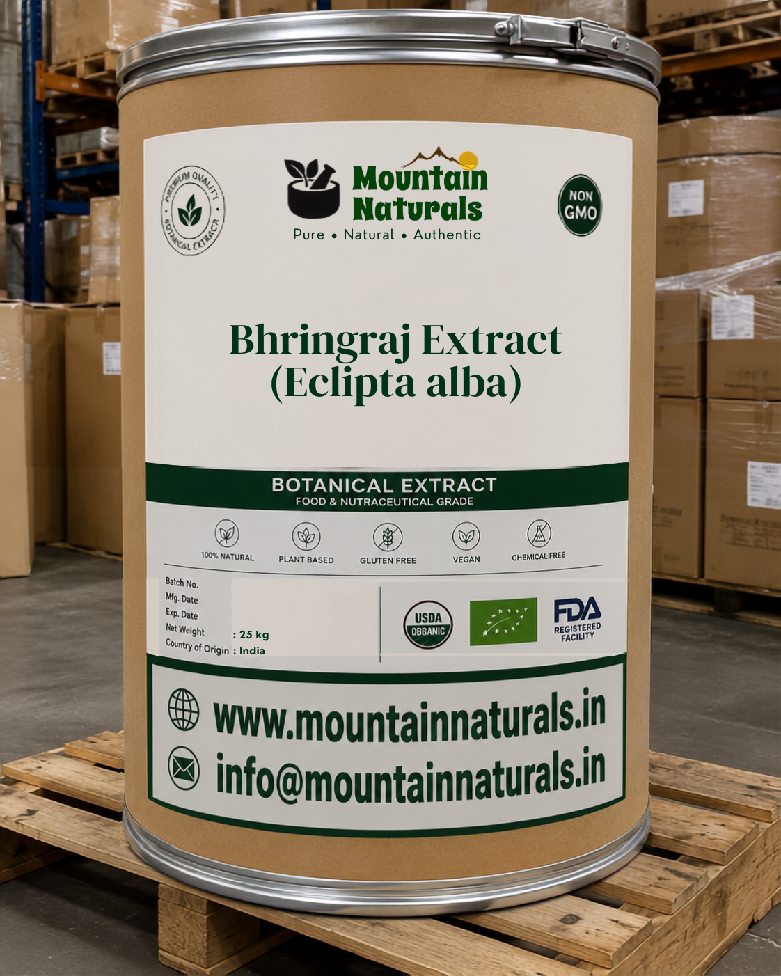 Eclipta alba (Bhringraj) Dry Extract 2.5% Bitters by Gravimetry