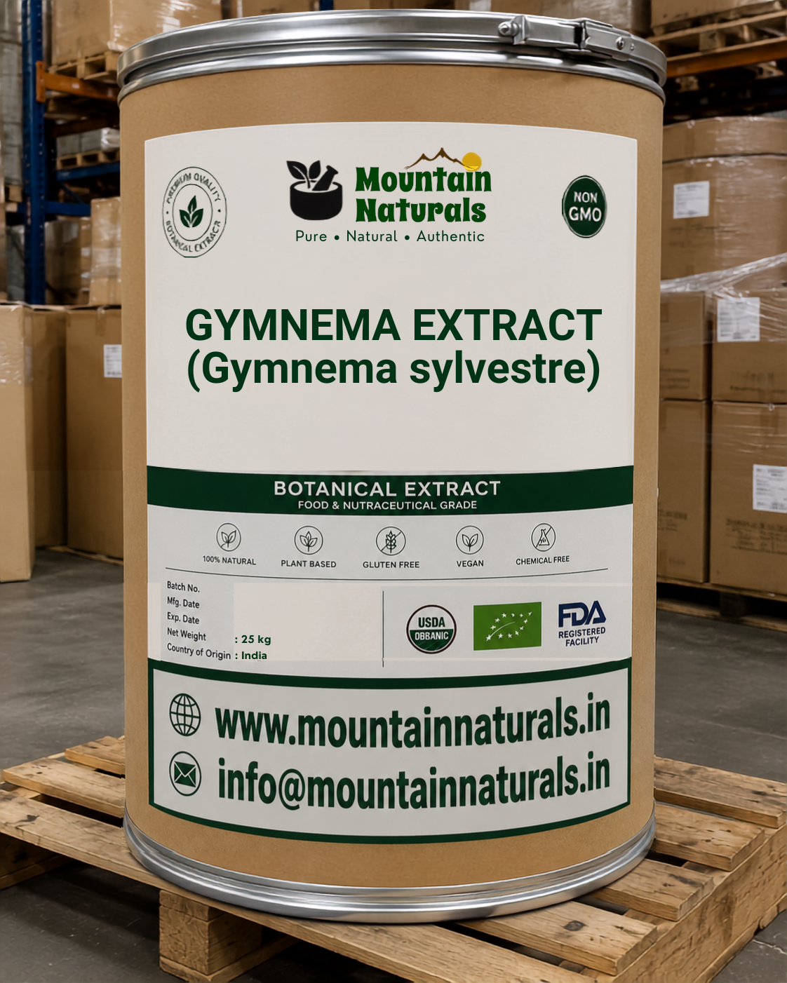 Gymnema sylvestre (Gurmar) Dry Extract 75% Gymnemic acid by Gravimetry