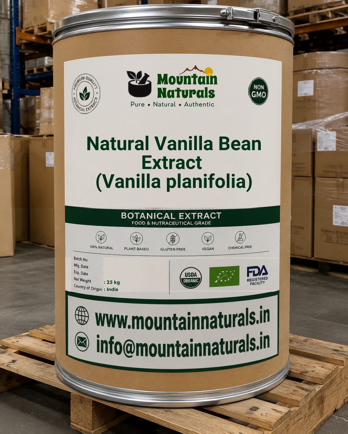 Natural Vanilla Bean Extract (Vanilla planifolia)