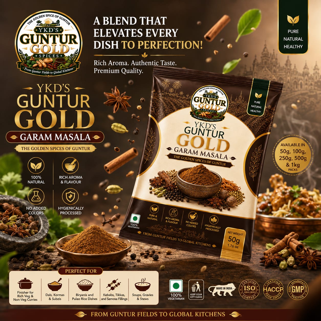 YKD'S GUNTUR GOLD GARAM MASALA