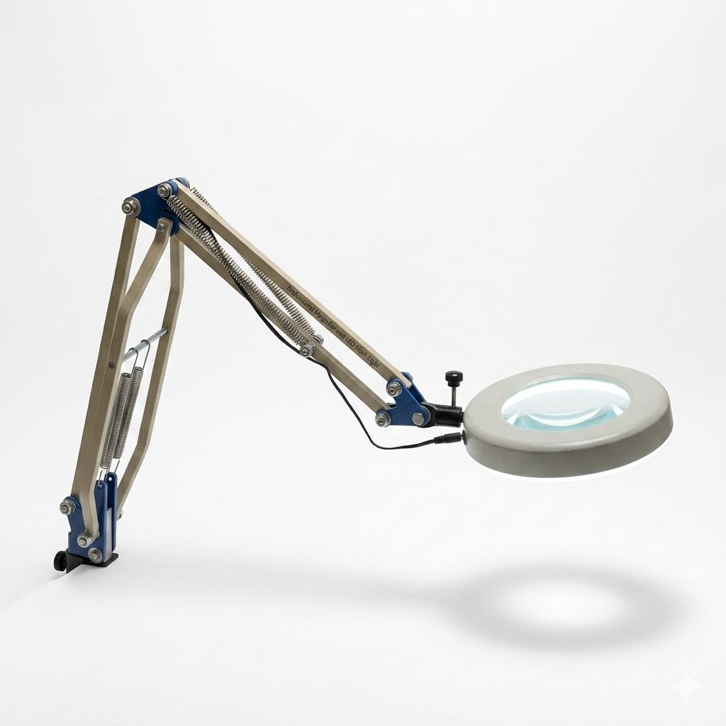 Magnifying Lamp with Stand – LED Light with Flexible Arm