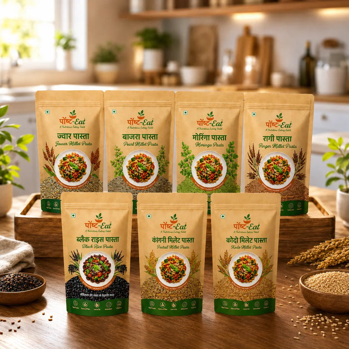 PaushtEat 7-Day Nutrition Journey Combo – Eat Right Every Day | 7-Day Millet Pasta Pack
