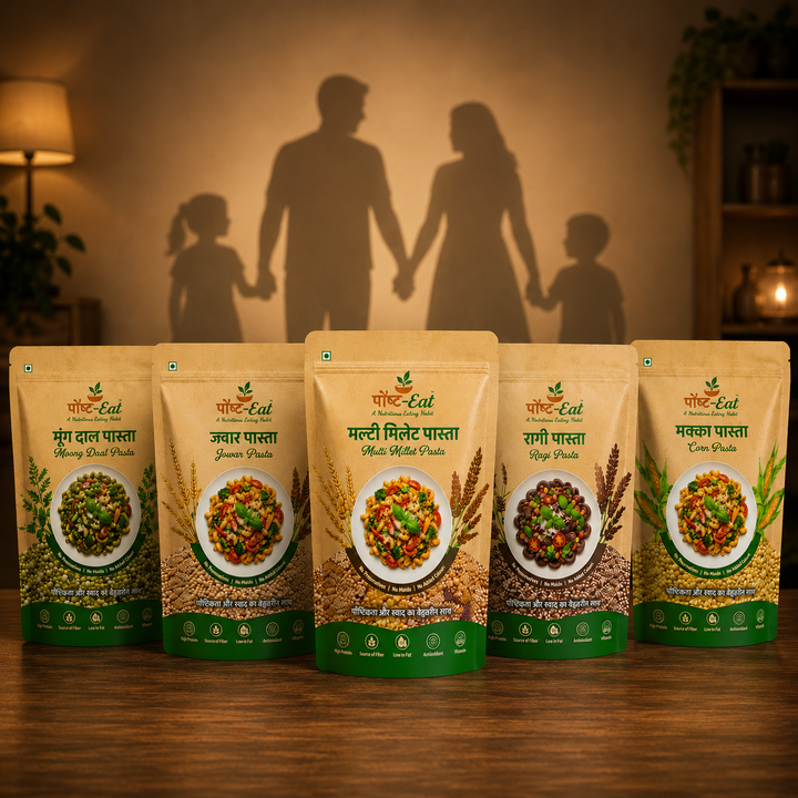 PaushtEat Family Combo – Everyday Family Nutrition | Millet Pasta Variety Pack