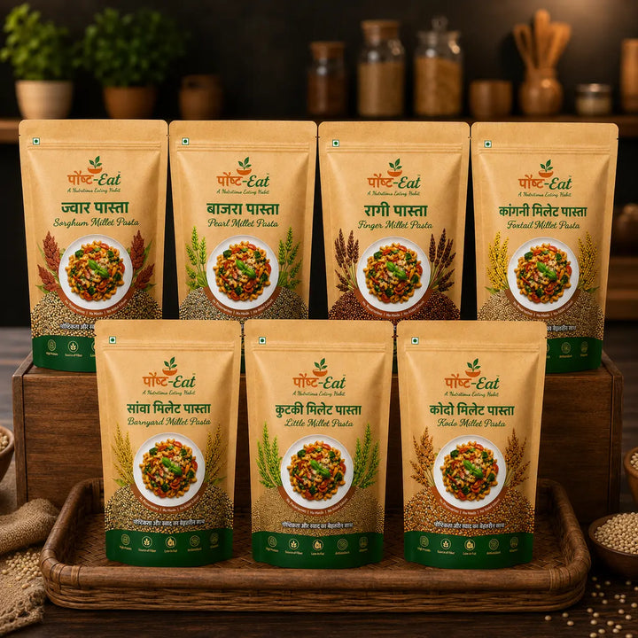 PaushtEat Millets Basket Combo – Complete Millet Journey | Assorted Millet-Based Pasta Collection