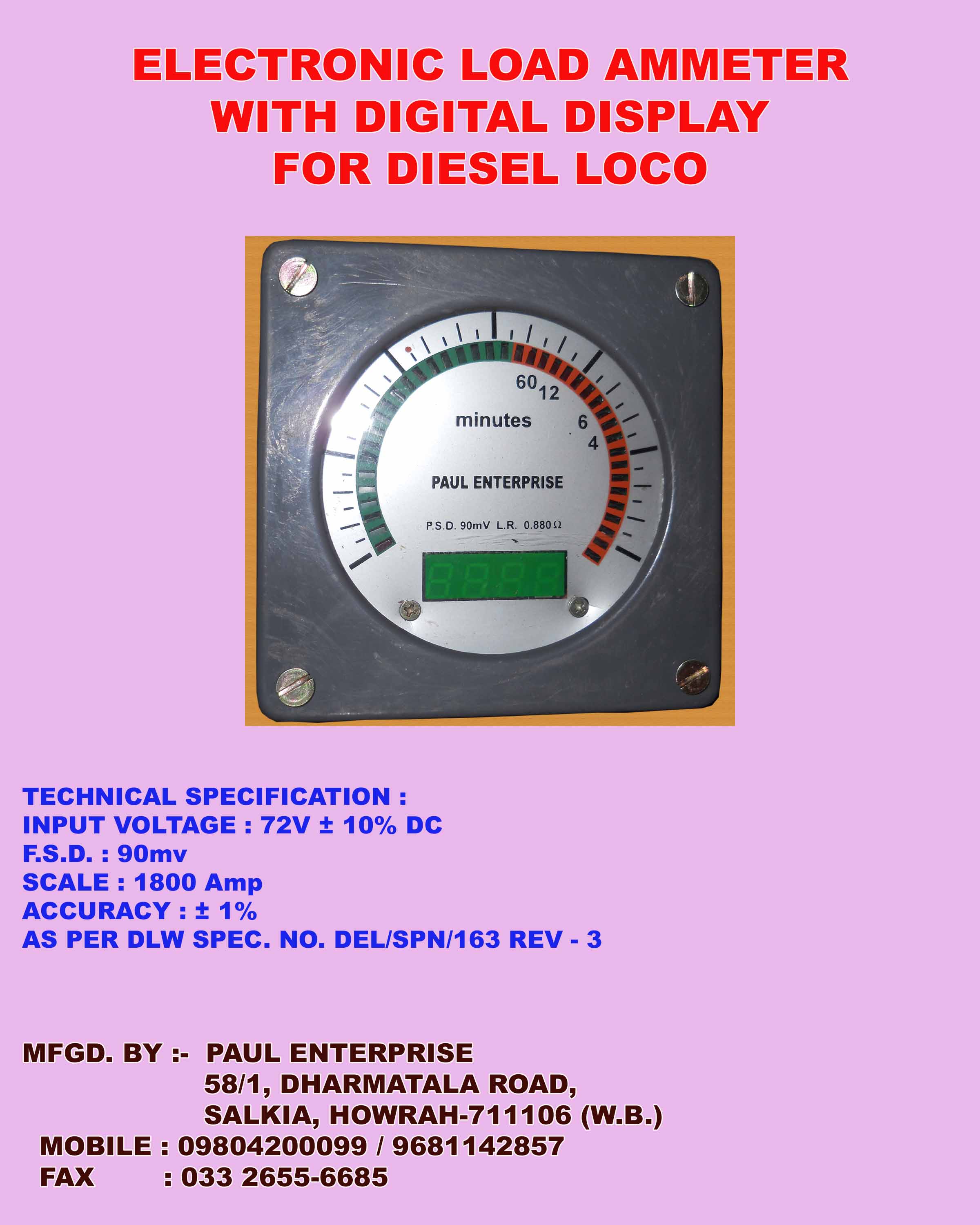 Electronic Load Ammeter