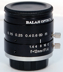 12 mm machine vision lenses balaji