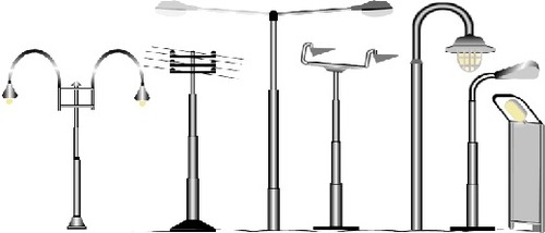 swaged steel tubular poles