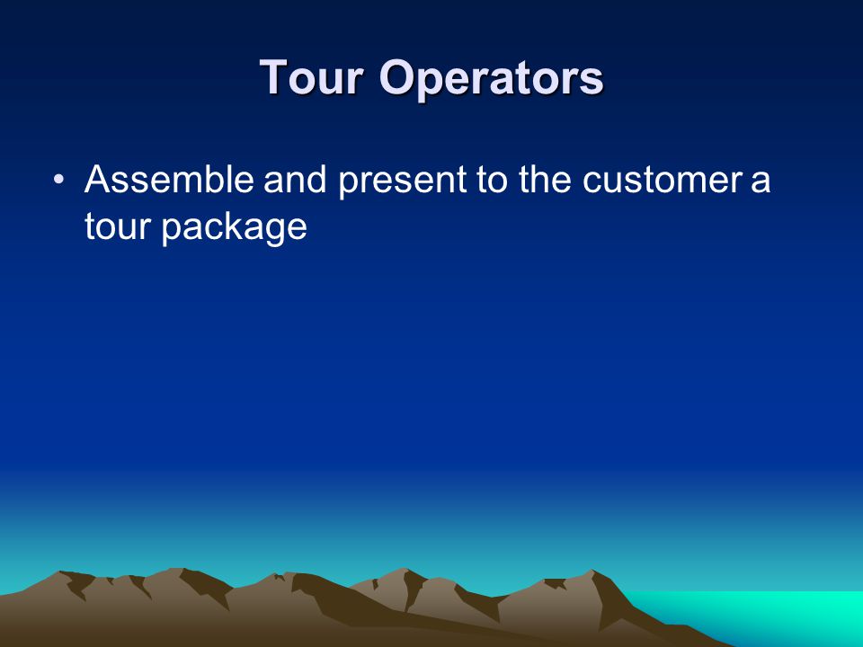 tour operators
