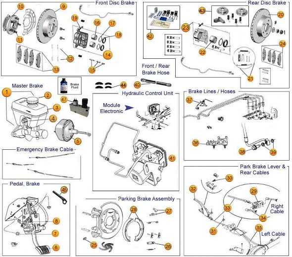 suspension brake parts and accessories