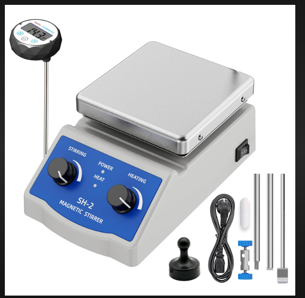 Magnetic stirrer with hot plate